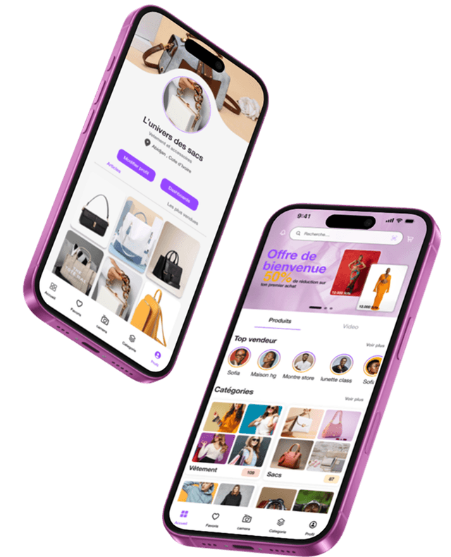 Application Ndaya sur mobile